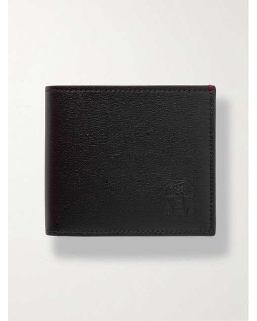 Brunello Cucinelli Black Leather Wallet for men