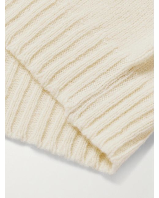 William Lockie Natural Shetland Wool Sweater for men