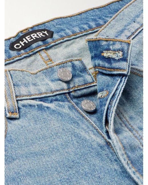 CHERRY LA Blue Wide-leg Jeans for men
