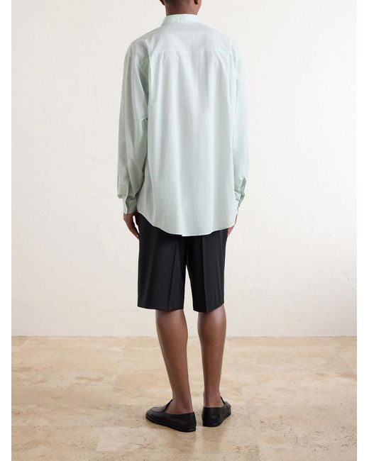 Auralee White Cotton-Poplin Shirt for men
