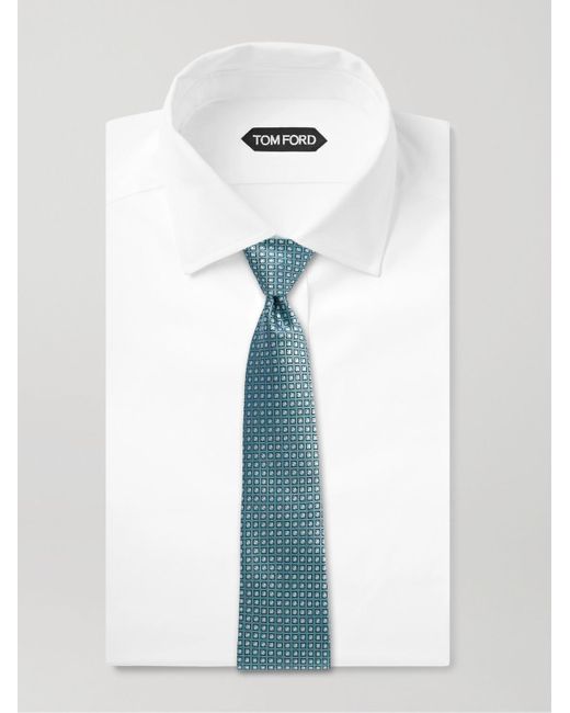 Canali Krawatte aus Seiden-Jacquard in Blue für Herren