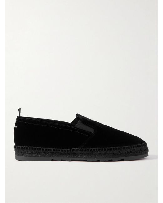 Black espadrilles slip on sale