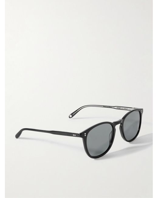 Garrett Leight Black Kinney Round-frame Acetate Sunglasses for men