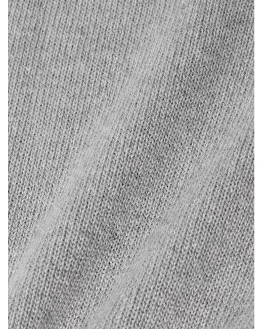 Incotex Zanone schmal geschnittener Pullover aus einer Schurwoll-Kaschmirmischung in Gray für Herren