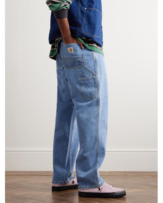 Jeans a gamba dritta Single Knee di Carhartt in Blue da Uomo