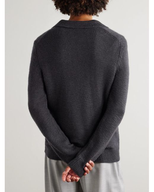 Gabriela Hearst Blue Aled Cashmere Polo Shirt for men