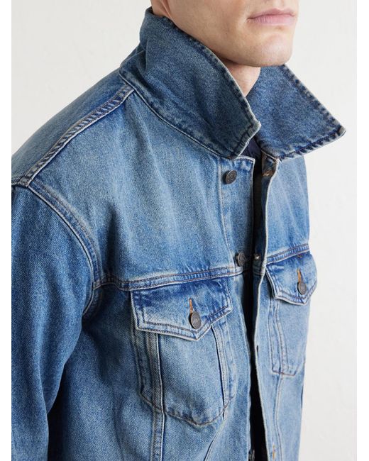 Corridor NYC Blue Denim Trucker Jacket for men