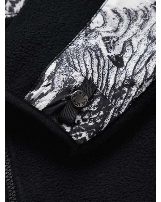 The North Face Black Retro Denali Logo-Embroidered Nylon And Fleece Jacket for men