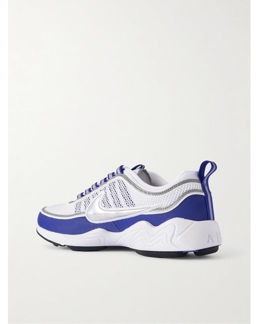 Nike Blue Air Zoom Spiridon Rubber-Trimmed Mesh Sneakers for men