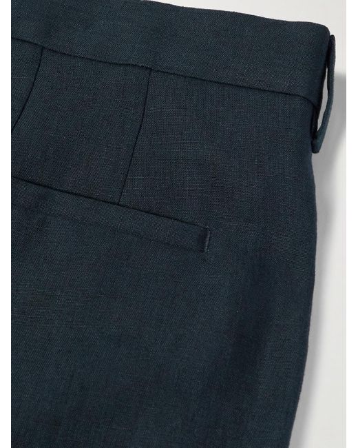 Paul Smith Blue Slim-fit Linen Suit Trousers for men
