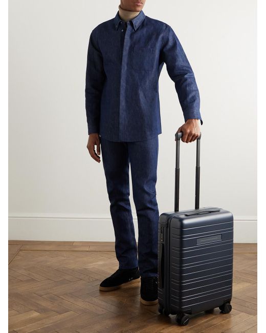 Horizn Studios Blue H5 Essential Id 55cm Polycarbonate Suitcase for men
