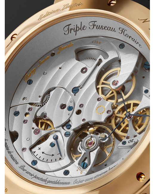 Bovet Black Récital 27 Limited Edition Hand-wound 18-karat Red Gold Watch, Ref. R270007 for men