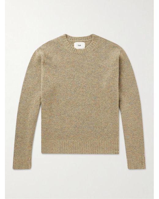 Folk Natural Chain Knitted Sweater for men