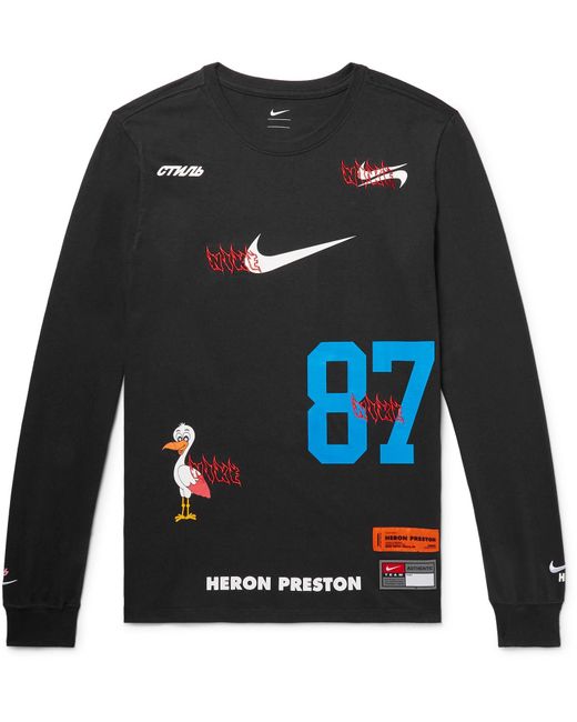 Nike X Heron Preston L/s T-shirt in Black for Men | Lyst Canada