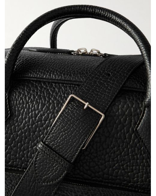 Metier Closer Two Day Weekender aus vollnarbigem Leder in Black für Herren