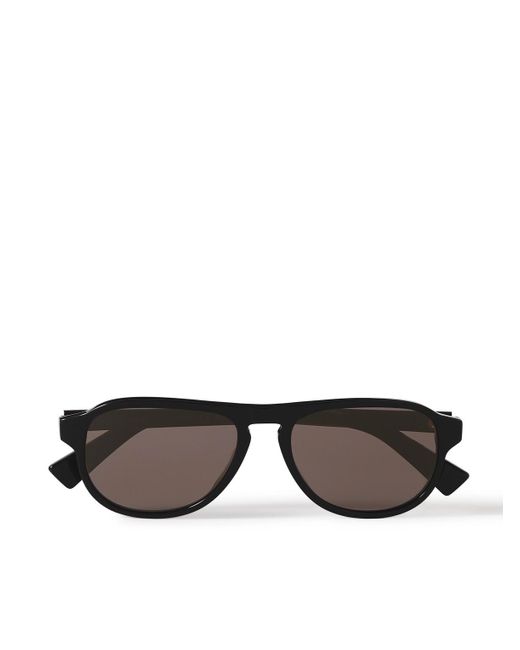 Bottega Veneta Black Aviator-style Recycled-acetate Sunglasses for men