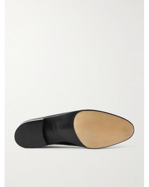 John Lobb Black Marldon Whole-Cut Patent-Leather Oxford Shoes for men