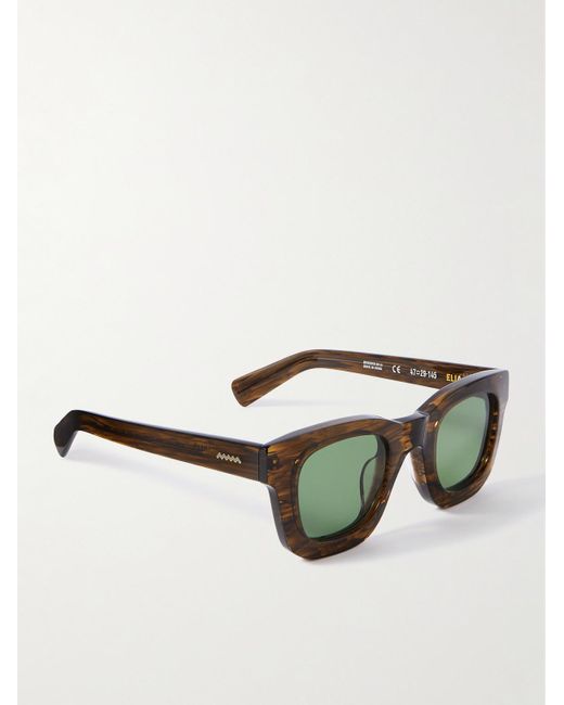 Brain Dead Green Elia Square-frame Tortoiseshell Acetate Sunglasses for men