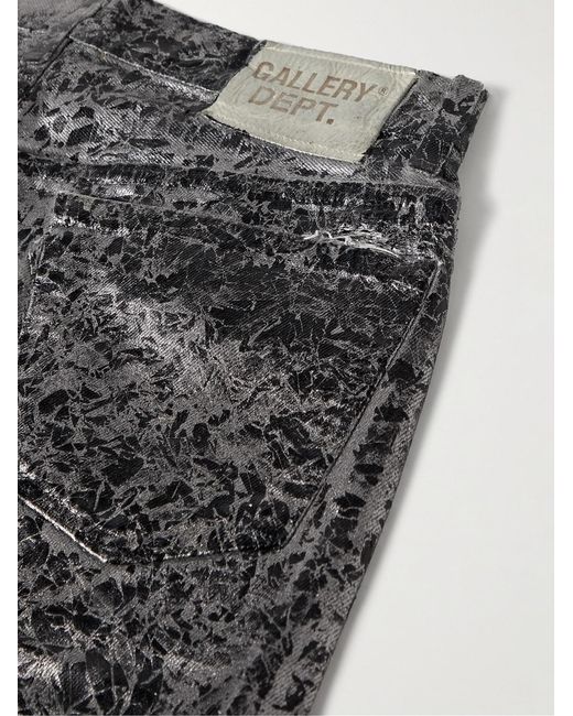 GALLERY DEPT. Gray Analog 5001 Slim-Fit Metallic Painted Jeans for men