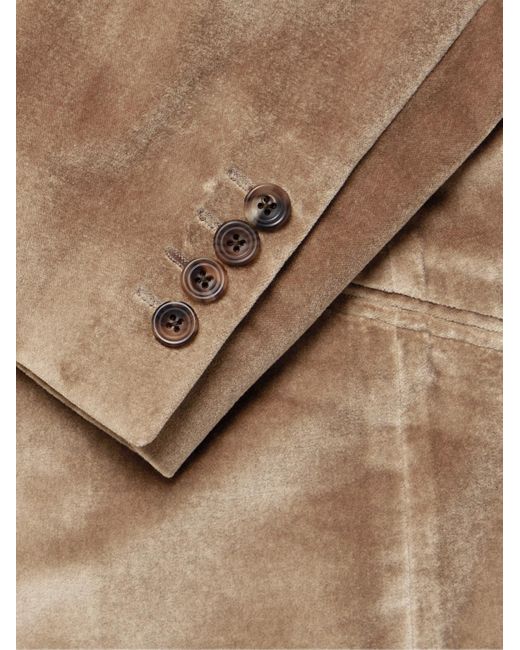 Richard James Hyde schmal geschnittene Smokingjacke aus Baumwollsamt in Natural für Herren