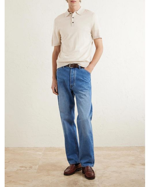 Mr P. Natural Merino Wool Polo Shirt for men