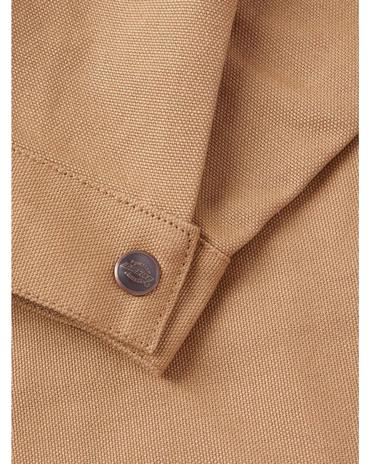 Wacko Maria Natural Dickies Corduroy-Trimmed Cotton-Canvas Jacket for men