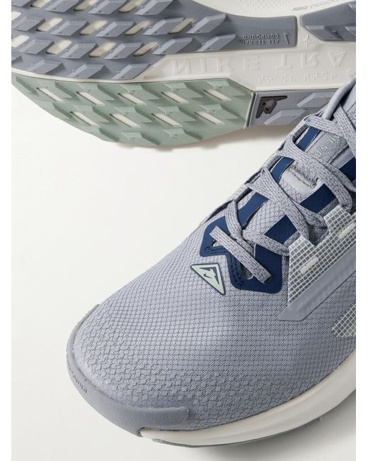 Nike Blue Pegasus Trail 5 Stretch-Jersey And Rubber-Trimmed Gore-Tex Running Sneakers for men