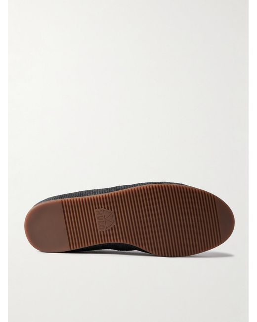 Mulo White Linen Espadrilles for men