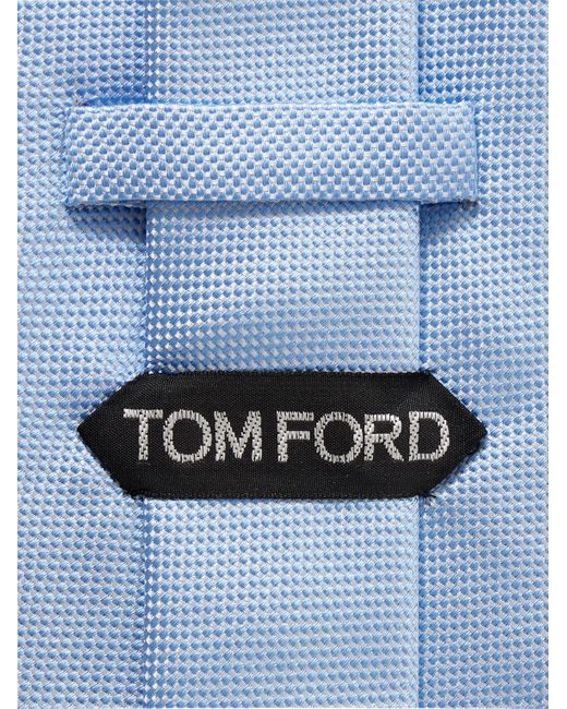 Tom Ford Krawatte aus Seiden-Jacquard in Blue für Herren