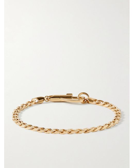 Miansai Natural Snap Gold Vermeil Chain Bracelet for men