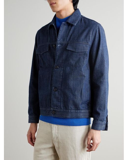 Sunspel Blue Denim Jacket for men