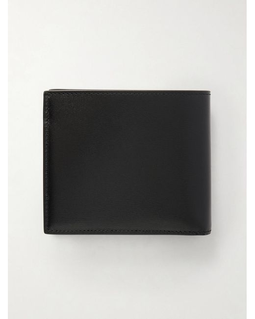 Saint Laurent Black Logo-embellished Leather Bifold Wallet With Money Clip for men