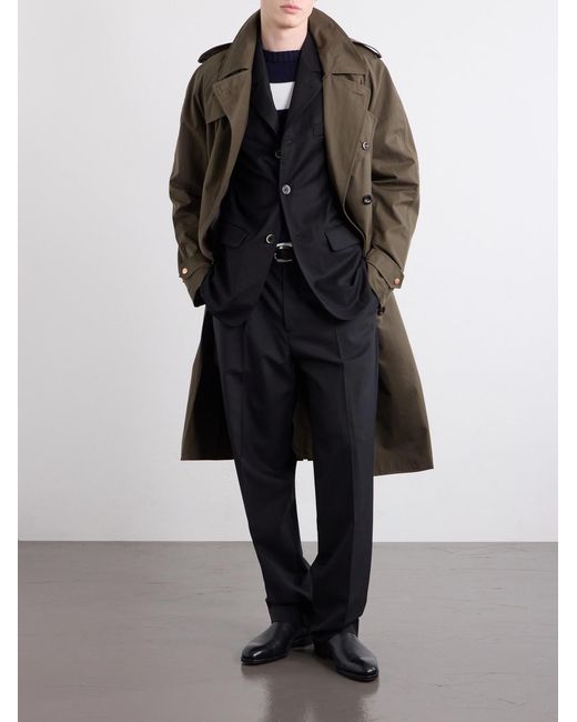 Barena Black Twill Wool-Blend Blazer for men