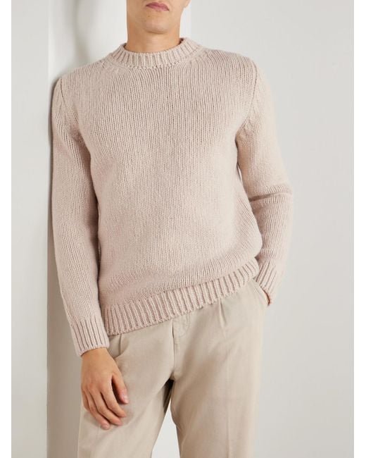 Eleventy Natural Slim-Fit Wool Sweater for men