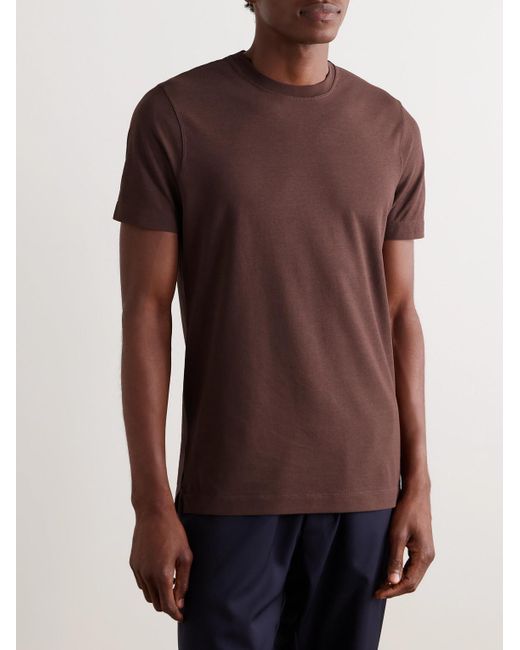Slowear Red Slim-Fit Icecotton T-Shirt for men