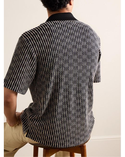 Rag & Bone Black Payton Striped Cotton-blend Shirt for men