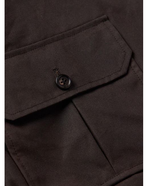 Bode Black Coach Waxed-cotton Blouson Jacket for men