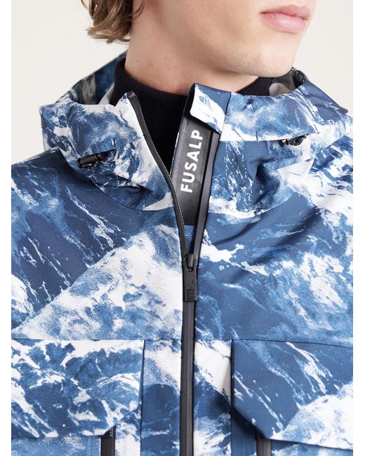 Fusalp Blue Bromonz Printed Ski Jacket for men