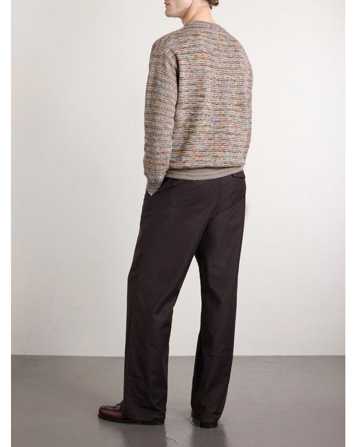 Paul Smith White Knitted Organic Cotton Sweater for men