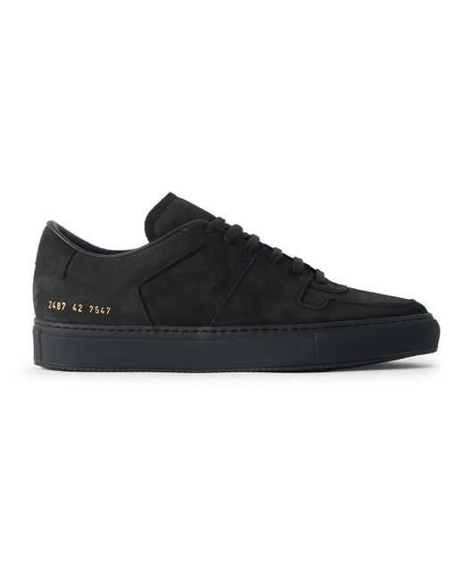 Common Projects Black Decades Nubuck Sneakers for men