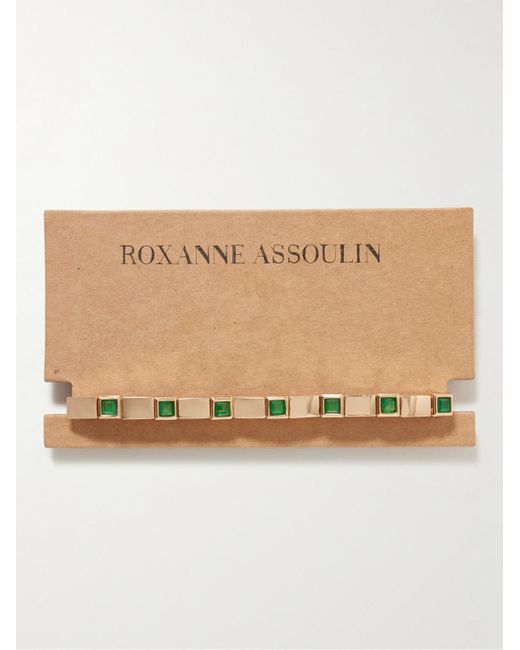 Roxanne Assoulin Metallic Gold-tone And Crystal Beaded Bracelet for men
