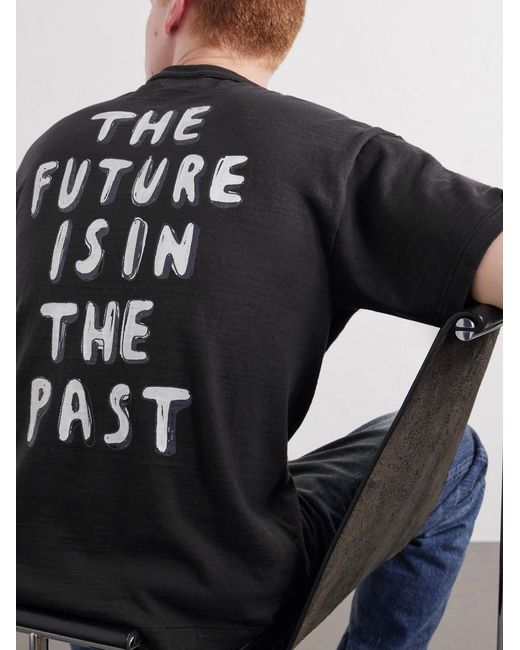 Human Made Black Printed Cotton-Jersey T-Shirt for men