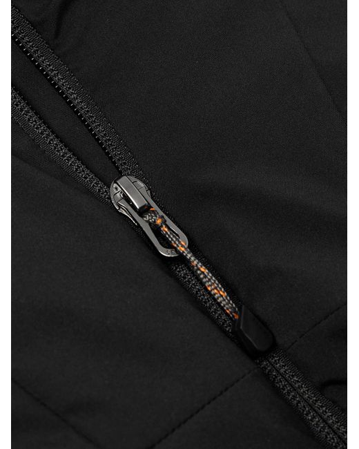 Sease Black Padded Virgin Wool And Silk-Blend Flannel Jacket for men