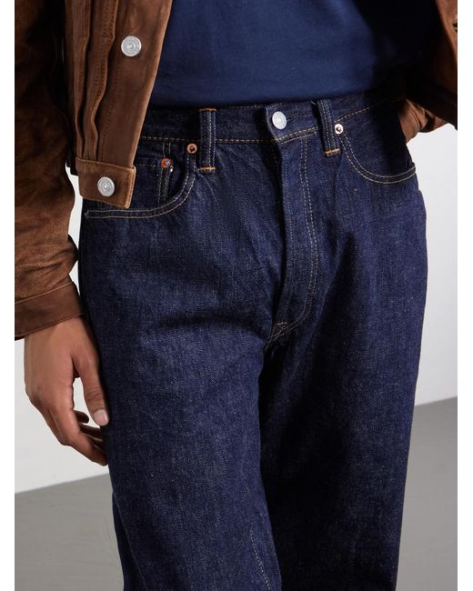 Fullcount Blue 0105W Straight-Leg Selvedge Jeans for men