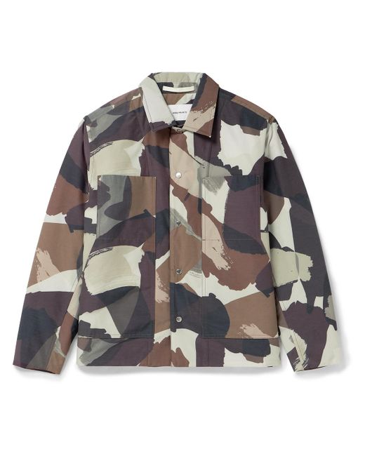 Norse Projects Gray Pelle Camouflage-print Padded Shell Jacket for men