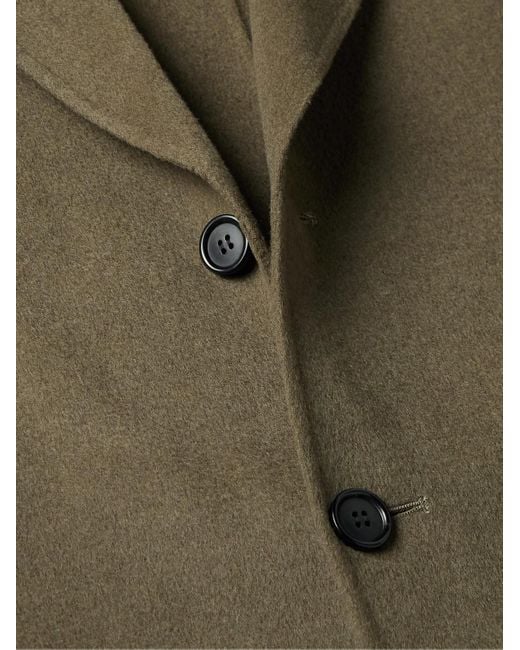 oversized double face wool coat
