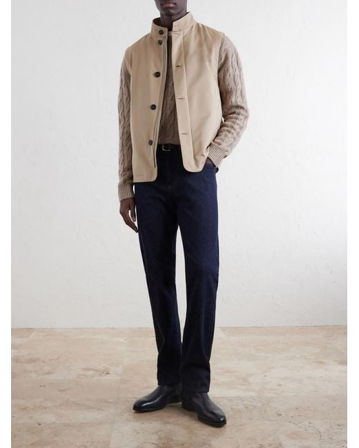 Zegna Natural Motorin Shell Vest for men