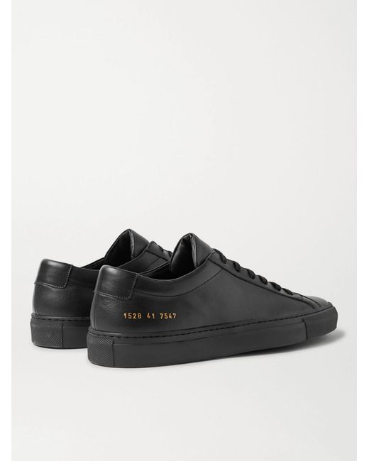 Common Projects Black Original Achilles Leather Sneakers for men