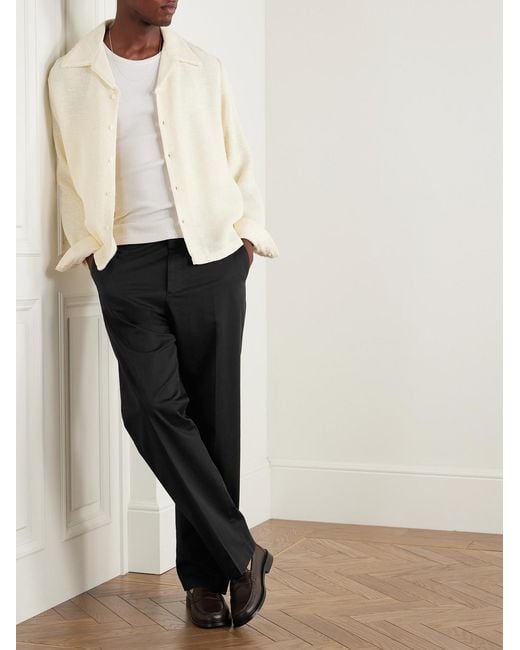 NN07 Black Paw 1804 Straight-Leg Organic Cotton-Blend Trousers for men