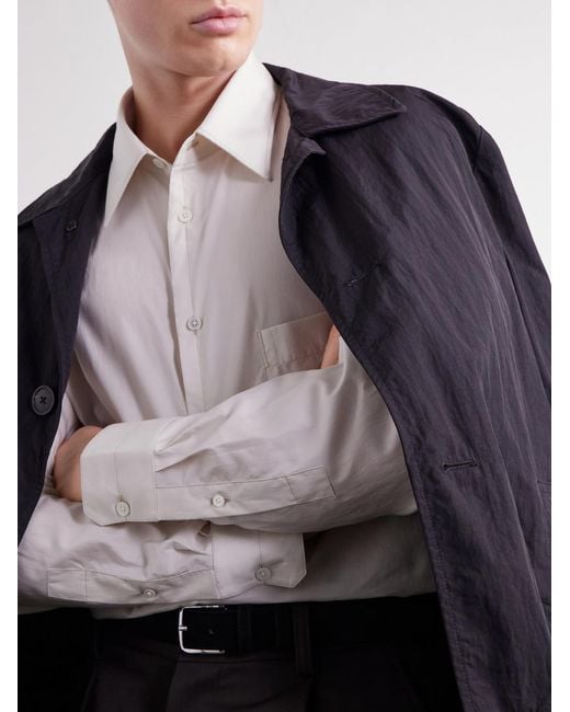 Lemaire Natural Cotton And Silk-Blend Shirt for men